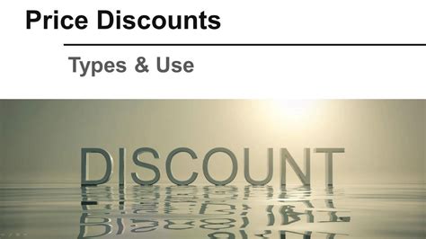 Other Types of Discounts